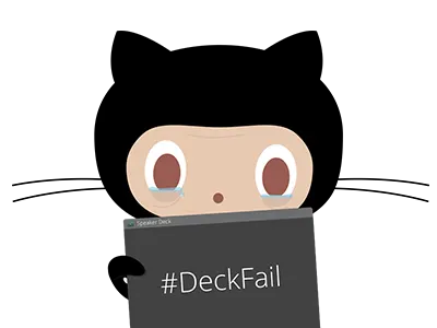 Deckfailcat github octocat speaker deck