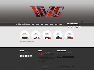 Invision Media Group media ui website