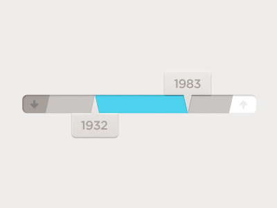 30 Minute Slider date range navigation simplistic slider