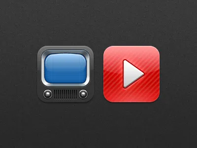 Natal - Youtube icons app icon icons ios iphone ipod natal play television tv youtube