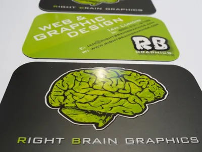 Right Brain Graphics Business Cards business cards illustration logos