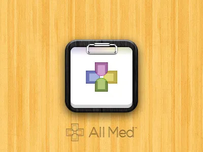 AllMed Icon board clip icon ios ipad medical paper