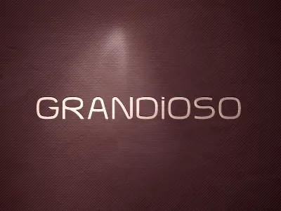 Grandioso grandioso logotype type