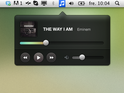 Music Widget buttons eminem media mini music player progress ui