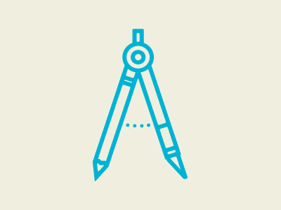 Compass compass icon identity illustration logo pencil xacto