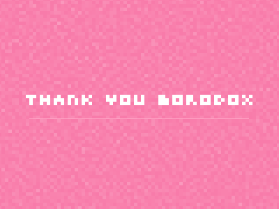 Thank You Borodox! dribbble invite thanks