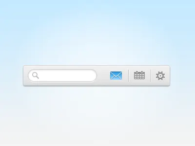 Mini Toolbar v2 icons light minimal psd search toolbar