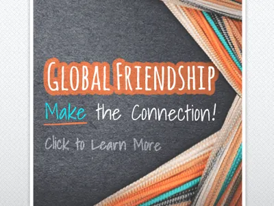 Global Friendship Campaign banner campaign graphic design non profit