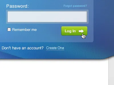 Login form header login texture