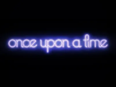 Once Upon A Time Neon Sign art glow logo neon sign typography