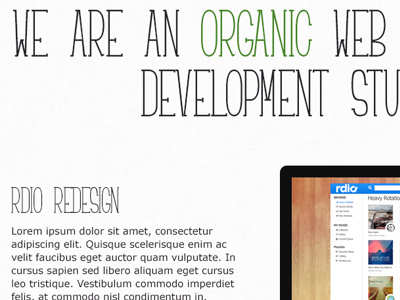 Leafless Preview design freelance leafless perfection preview rdio ui ux website