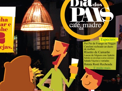 Cafe5 café café da madre illustration