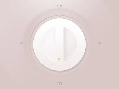 Knob Yes/No aakreit sachdeva button knob no options orange photoshop pink yes