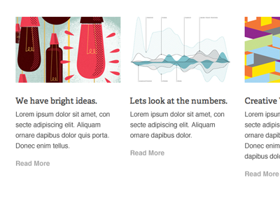 type layout blog news slab type web