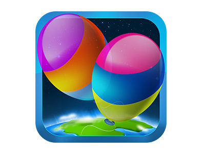 Icon for Toddler Color App android balloons colors earth iphone