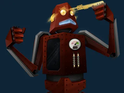 Red Robot - Final illustration red robot