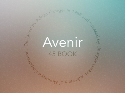 Avenir apple avenir frutiger ios linotype monotype sans serif type