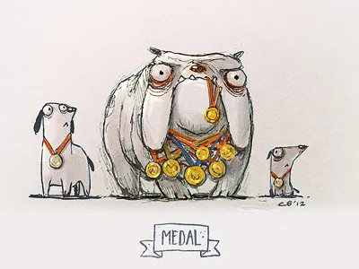 Medal charles santoso daily random word doodles