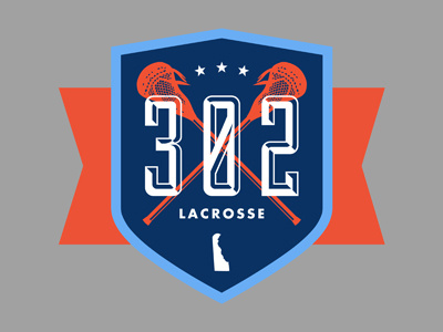 302 Lacrosse Logo badge branding duke futura lacrosse sports