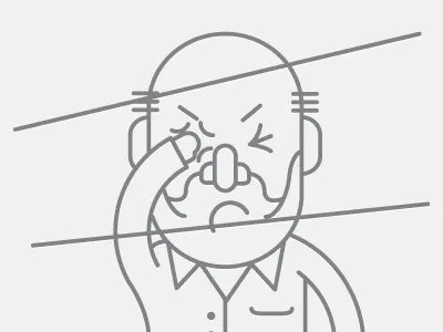 Ouch animation character illustration ouch