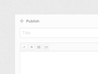 Publish blog editor form publish wysiwyg