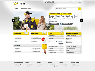 Post.at austria icon post ui ux vienna website