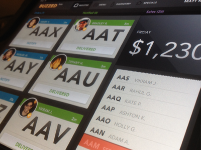 Buzzed.io app buzzed ios mobile pos ui
