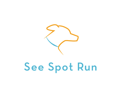 Final See Spot Run logo dog walking logo