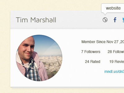 User 'card' moondel profile social