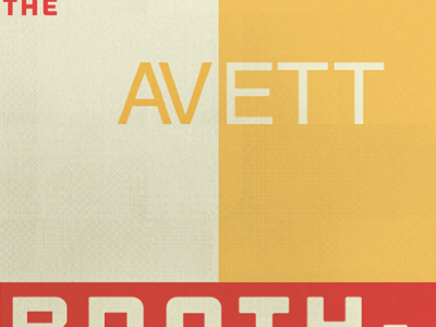 The Avett Brothers gig poster the avett brothers