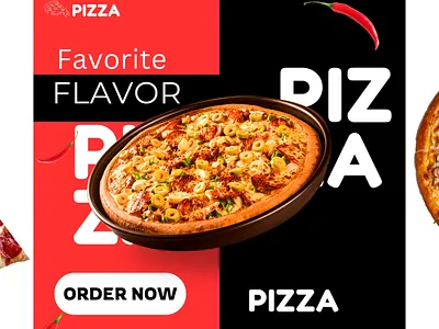 Pizza flyer branding business card canva flyer graphic design illustrator logo photoshop poster