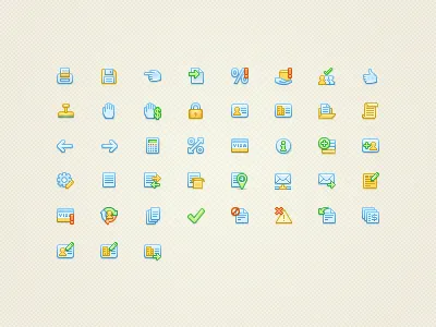 Mini-set of 16x16 icons 16x16 icon icons set