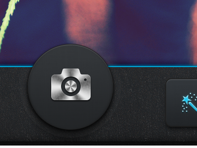 Camera button albums app button camera filters ios iphone overlay photos texture ui