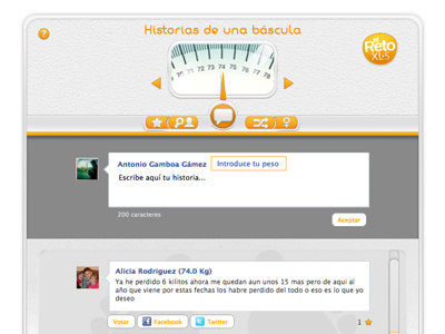 Historias de una báscula (detail) app facebook