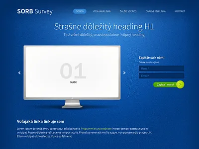 Landing homepage landing website