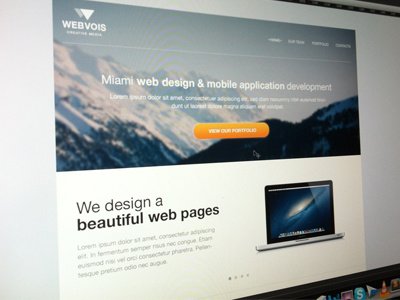 Sneak peek at our new website minimal portfolio web web design website