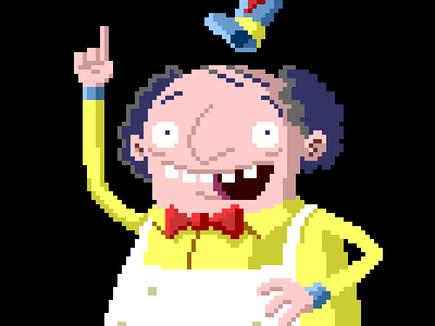 Escape from Fresh World • Fast Food Freddy cloudkid escape from greasy world fast food freddy fizzys lunch lab illustration pbs kids go! pixel art retro video games