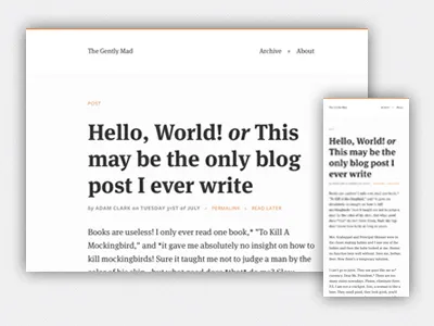 Typesetting blog ff meta serif freight sans minimal responsive