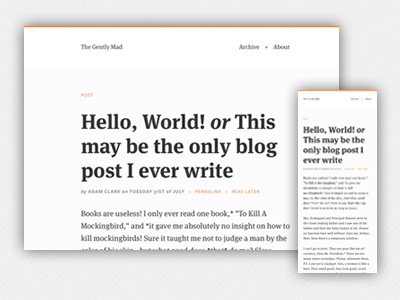 Typesetting blog ff meta serif freight sans minimal responsive