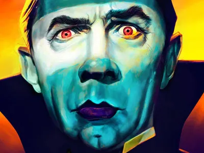 Bela Lugosi basil gogos bela lugosi caricature digital painting dracula horror horror art humor illustration photoshop vampires