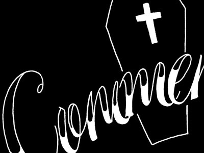 Commendaces design illustration lettering script typography