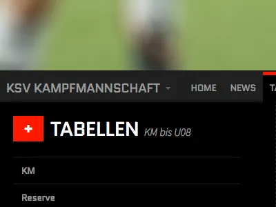Soccer navigation big navigation black menu nav navigation simple sport tabs