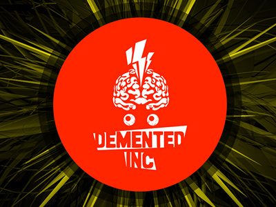 Logo Splash demented inc logo mobile screen splash