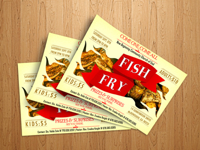 Fish Fry Flyer darold pinnock design fish flyer fry graphic design skilla