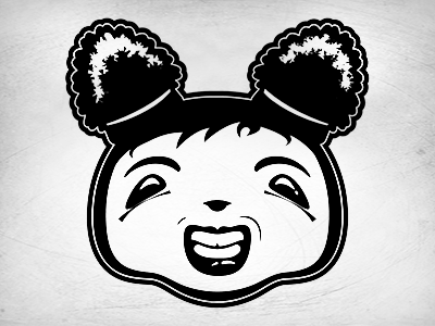 Veronique black and white icon manga vector