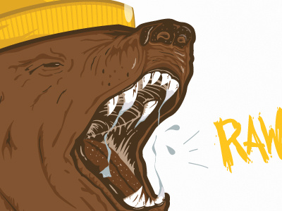 Honey Bear bear honey illustrator raw vector