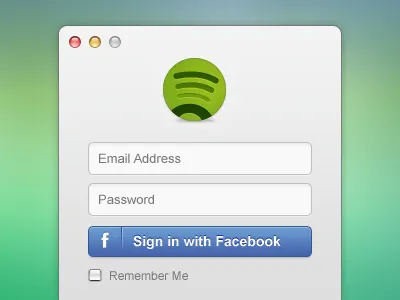 Spotify login rebound login login ui peter avey peteravey peteravey.com spotify