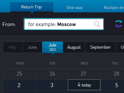 Online booking booking calendar table ui