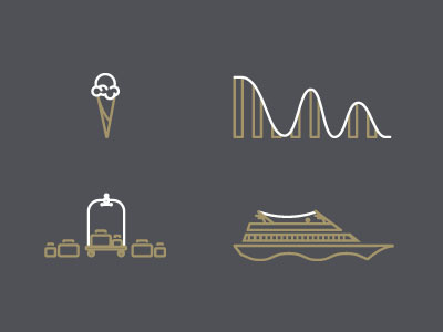 Hospitality Icons icons illustration vector