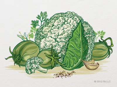 Cauliflower & Green Tomato flit tbilisi tomato